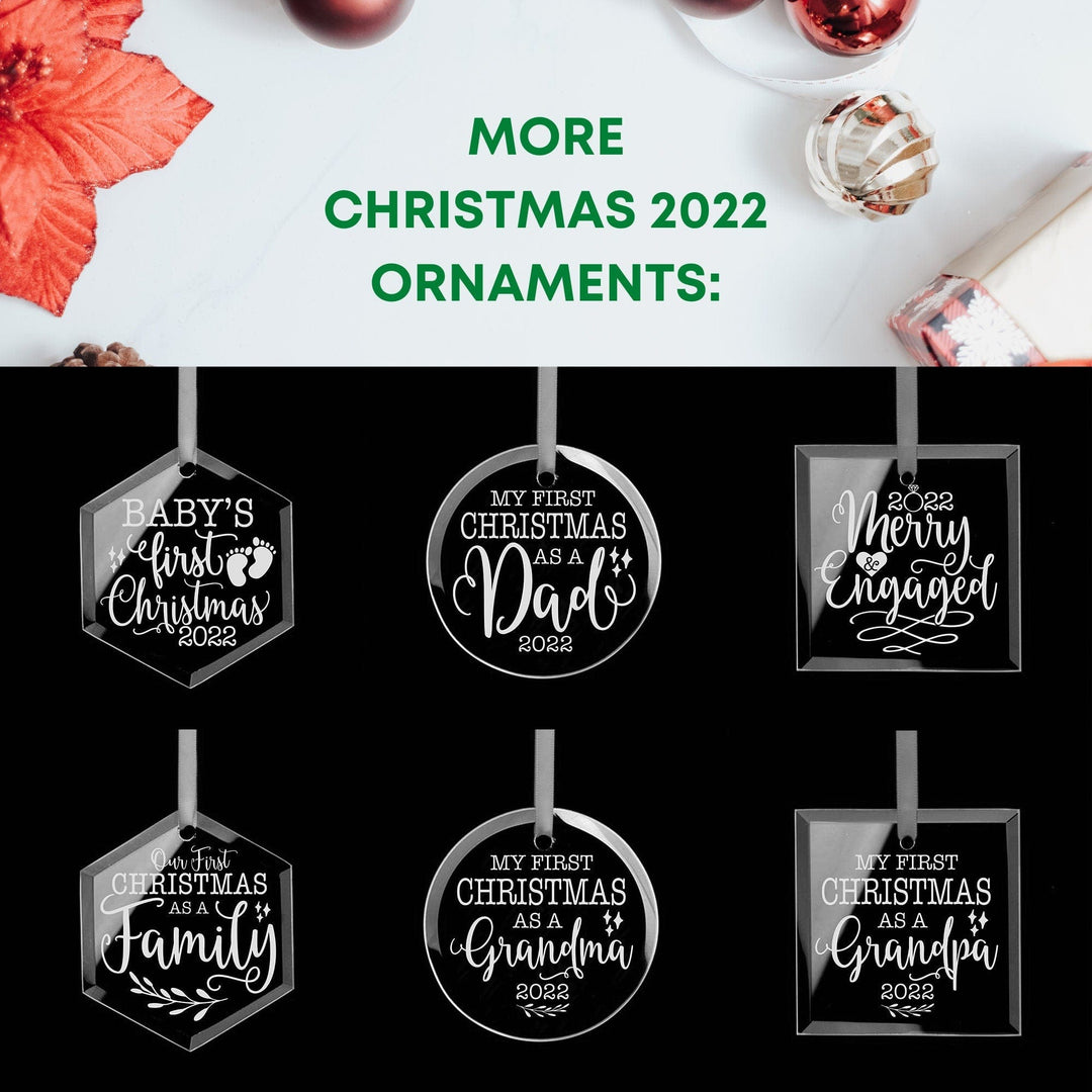 First Christmas Engaged Ornament 2022