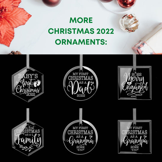 First Christmas Engaged Ornament 2022