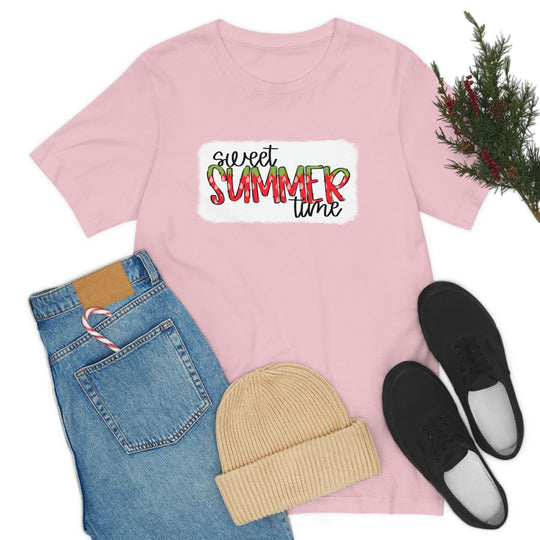 Foodie Shirt - Summertime Strawberry Shirt Screen Print Foodie T-Shirt Graphic Tee Foodie Clothing Short Sleeve Tee Sweet Summer Time