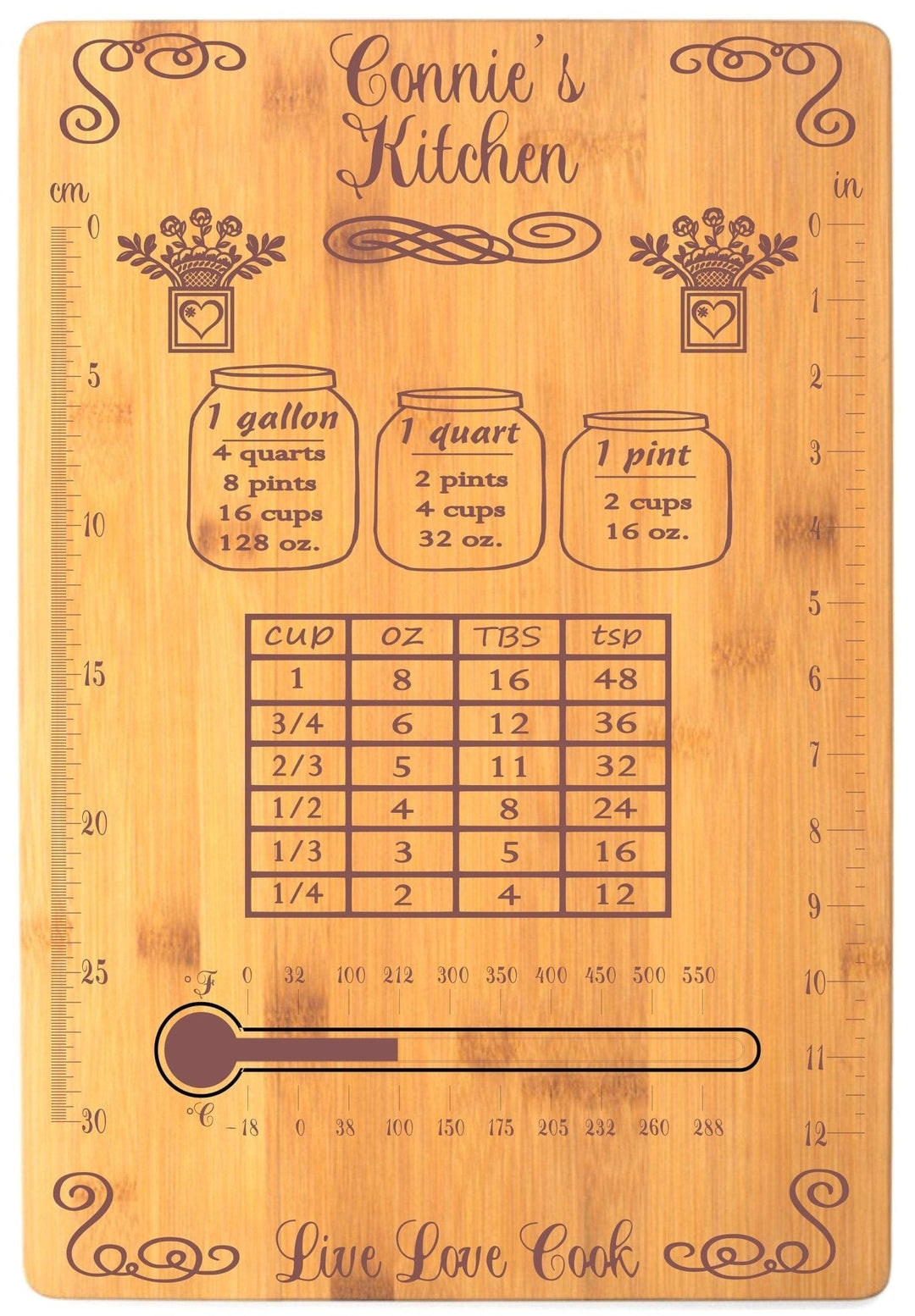 Kitchen Conversions Cutting Board - Bamboo Version 1 / Yes