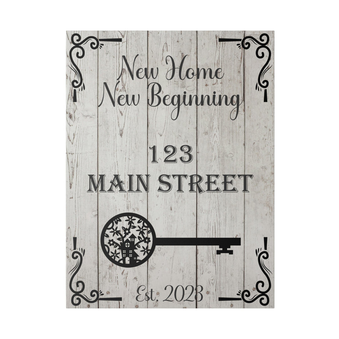 New Home Housewarming Gift Personalized Address Sign New House Gift New Homeowner Closing Gifts Our First Home Sign