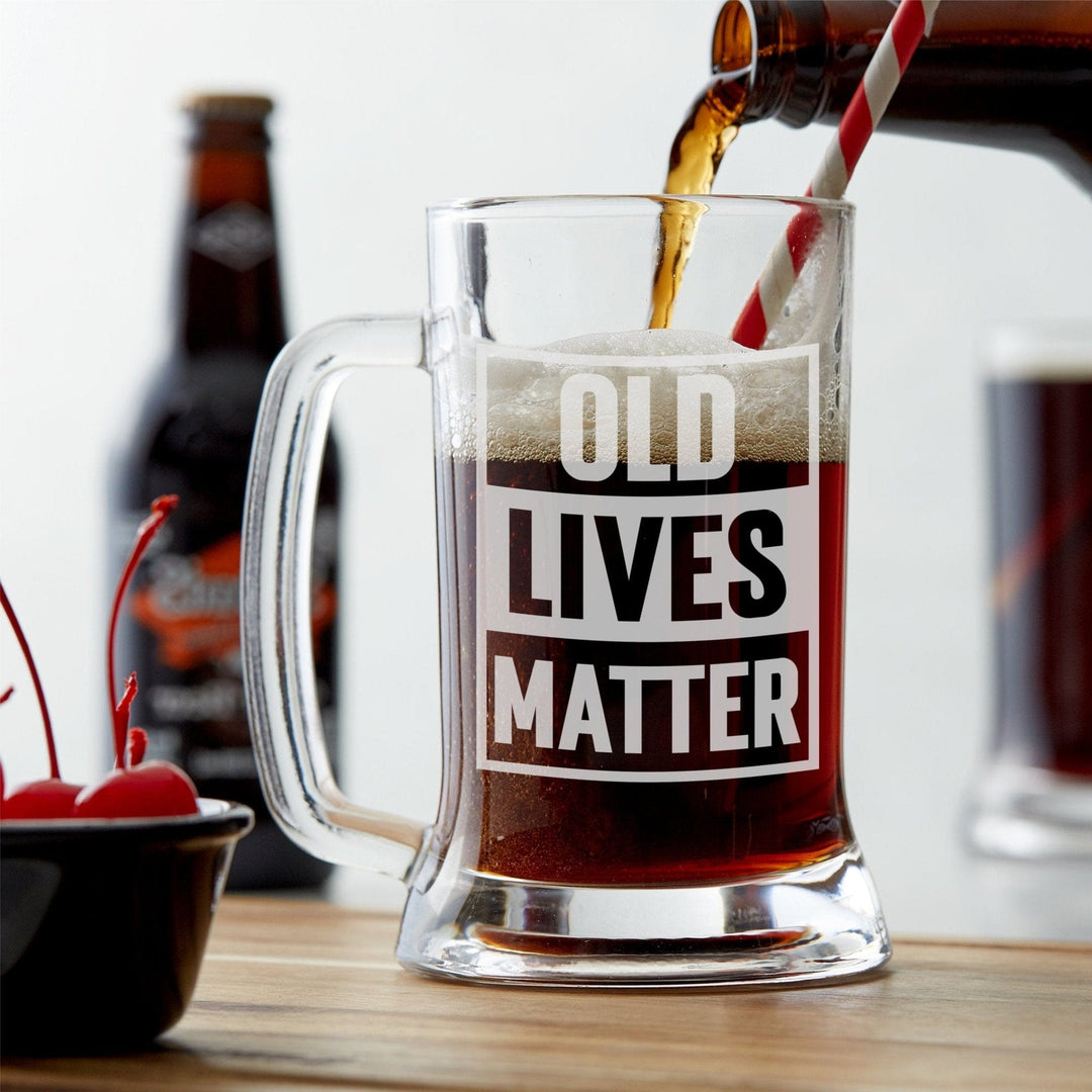 Old Lives Matter 16oz Beer Mug