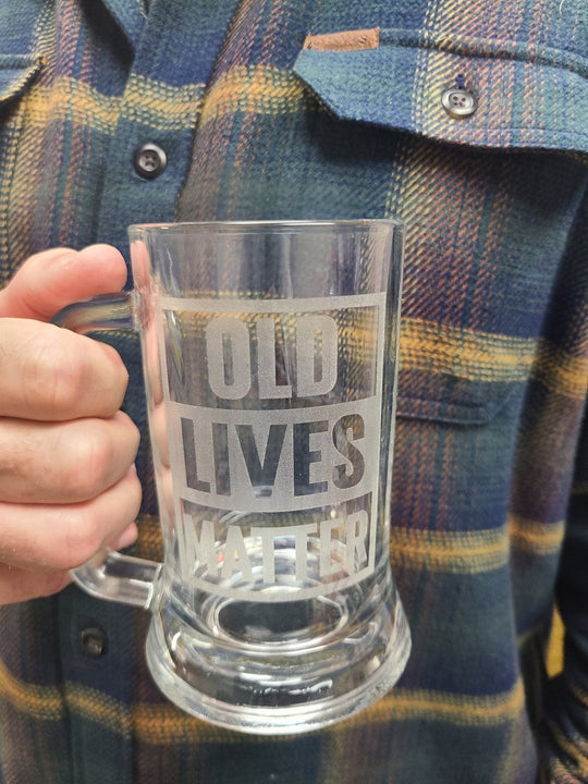 Old Lives Matter 16oz Beer Mug