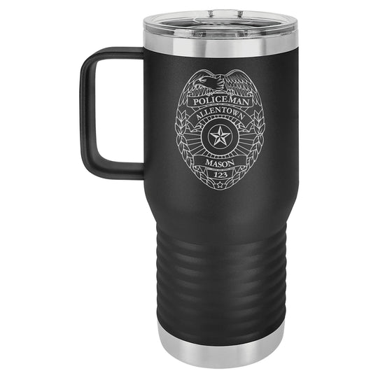 Police Officer Badge Gift Tumbler 20oz Mug