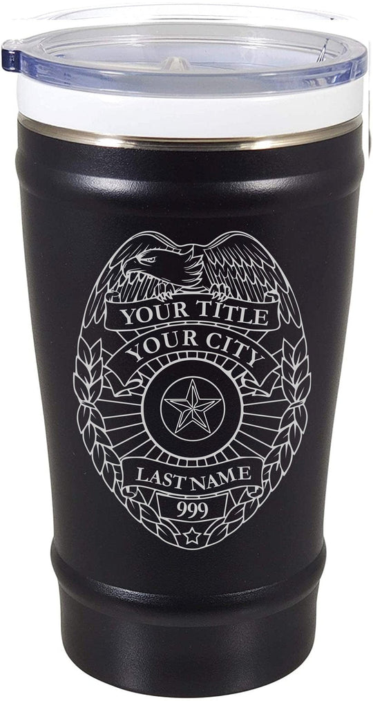 Police Officer Gift - 16 oz Ceramisteel Coffee Tumbler