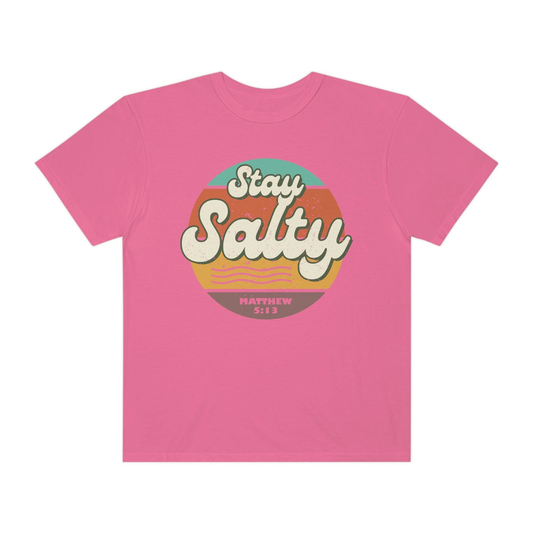Stay Salty Tee, Retro Style T-Shirt Crunchberry / S