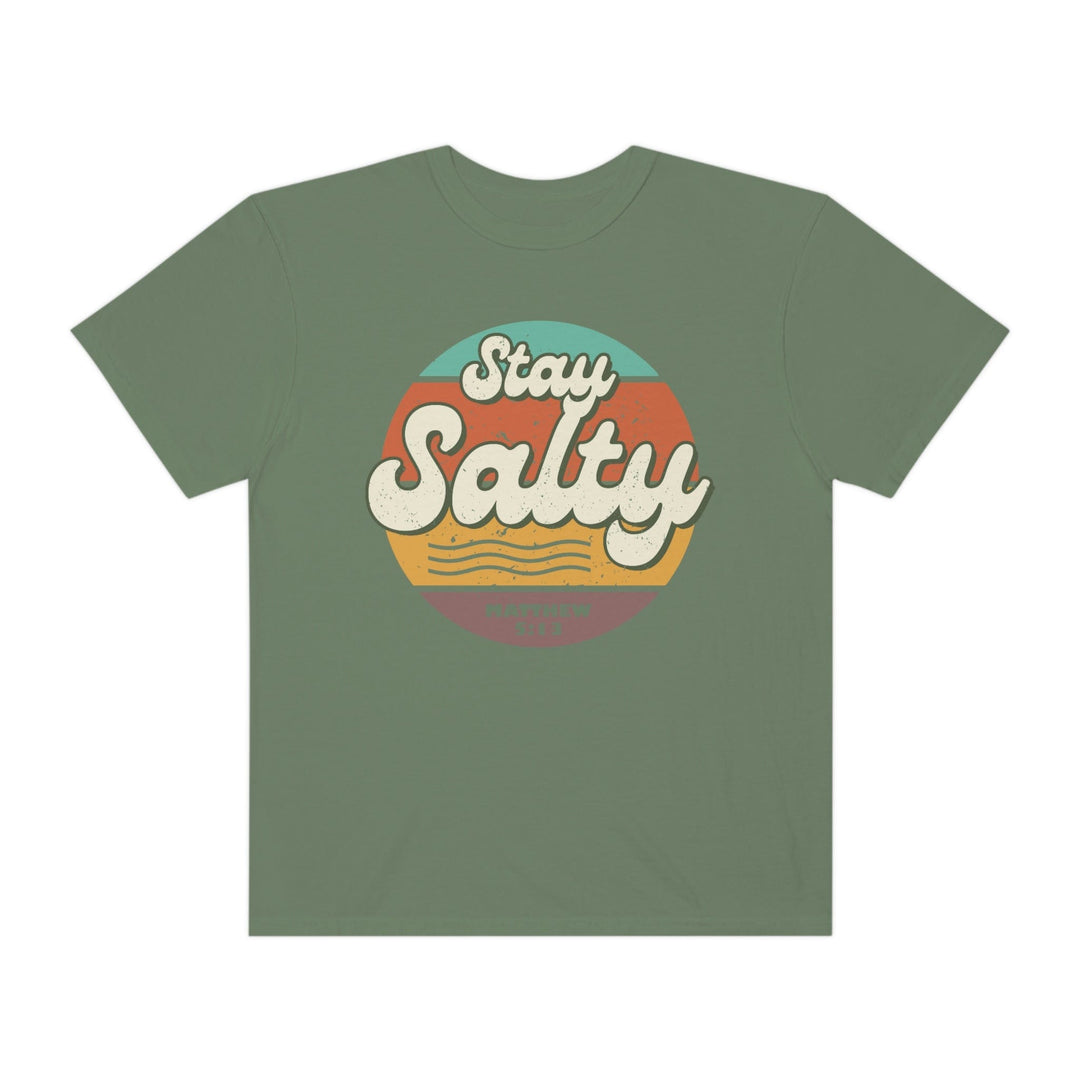Stay Salty Tee, Retro Style T-Shirt Hemp / S