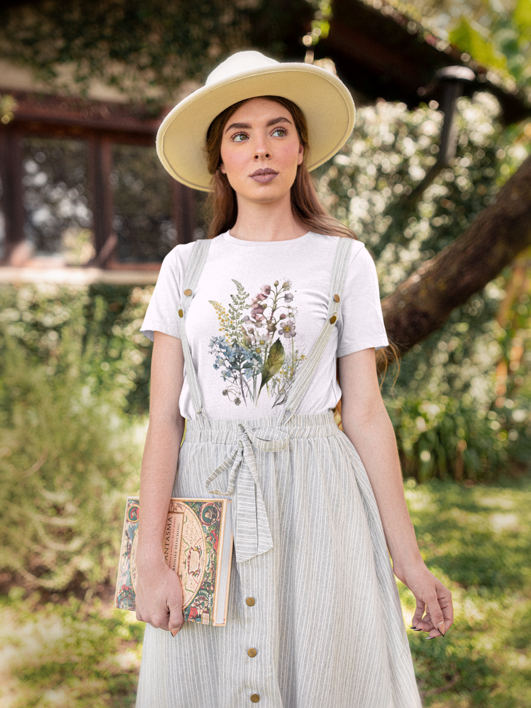 Cottagecore Spring Tee, T-shirt floral vintage