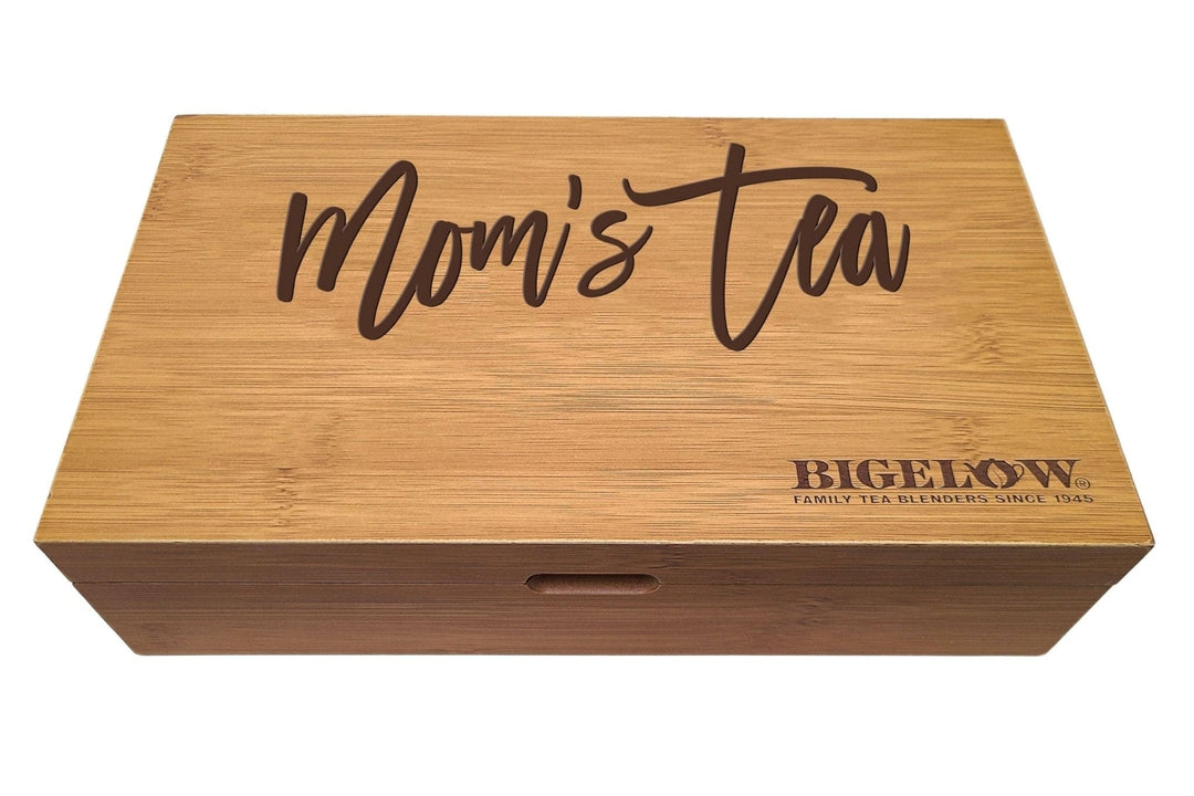 Tea Gift Box - Personalized Bigelow Tea Organizer Tea Chest / Mom's Tea